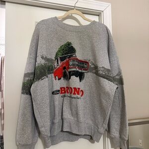 Ford Red and Gray Crewneck Sweater
